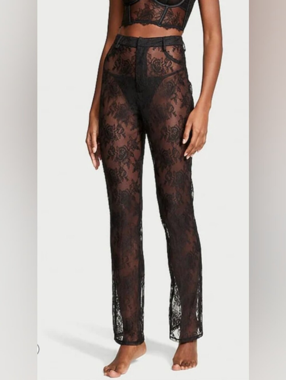 Victoria Secrets- Sheer Lace Pants. Sz.M.